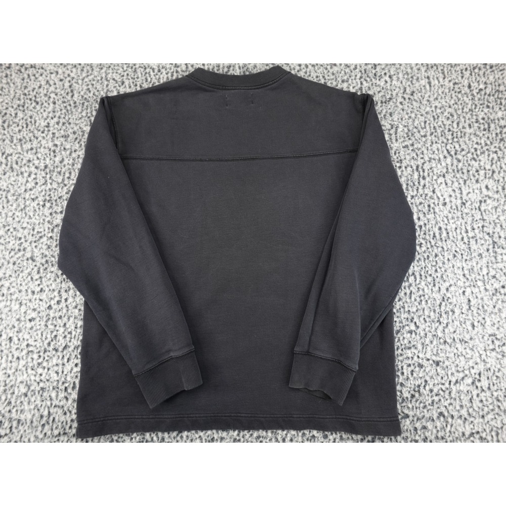 Everlane Crewneck Sweatshirt Mens L Black Classic V-Stitch Pullover Relaxed Fit - Picture 12 of 14